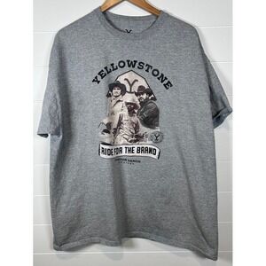Yellowstone Ride for The Brand Dutton Ranch Montana‎ Gray XXL T-Shirt